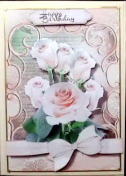 Beautiful Roses in a Ornate Frame  by Mary Murphy