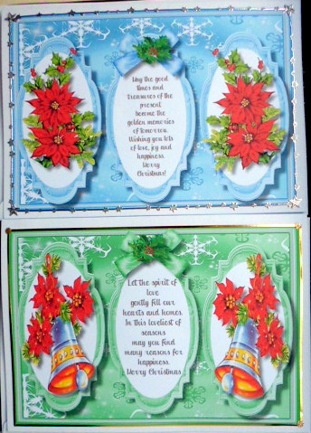 Two Lovely Christmas Toppers with a Verse by Mary Murphy