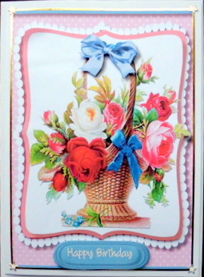 Beautiful Basket of Roses . by Mary Murphy