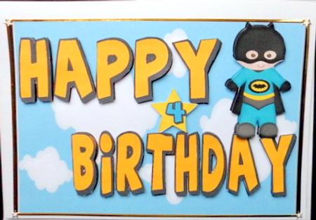 Happy Birthday Bat Man by Mary Murphy