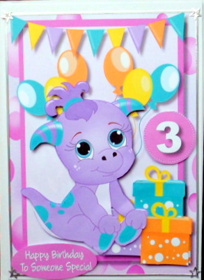 Happy Birthday Little Cutie Lilac by Mary Murphy
