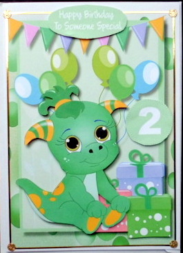 Happy Birthday Little Cutie , Green  by Mary Murphy