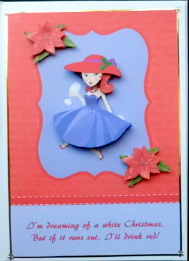 Humorous Christmas Topper & Decoupage by Mary Murphy