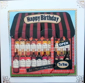 The Little Wine Shop Shell Edged Corner Side Stacker by Mary Murphy