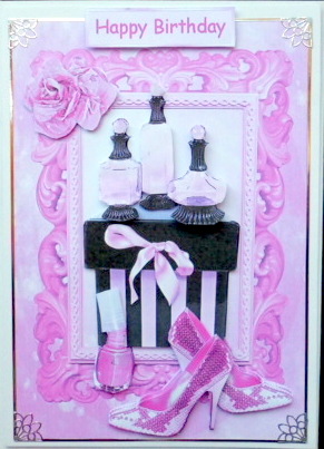 Posh Perfume, and Sparkle Pink Shoes, with Rose by Mary Murphy