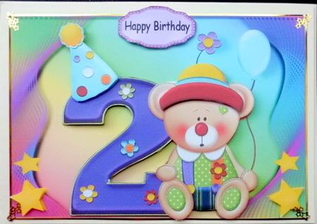 Happy 2nd Birthday Bear by Mary Murphy