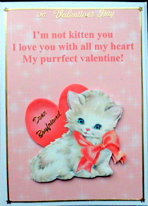 I'm Not Kitten You Purrfect Valentine Topper & Decoupage by Mary Murphy