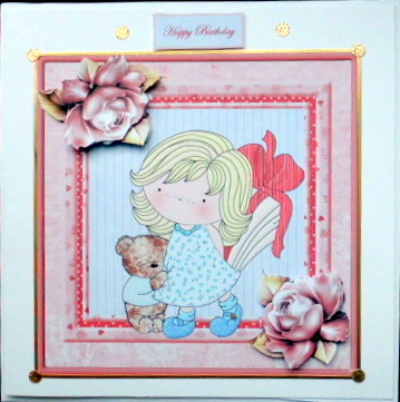 Surprise for Mum, Card with Decoupage by Mary Murphy
