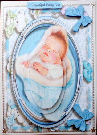 A Beautiful Baby Boy in a Pearl Frame , Pyramid by Mary Murphy
