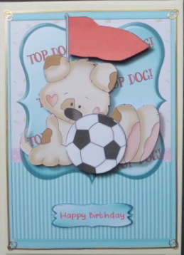 No 1 Football Fan , Top Dog  by Mary Murphy
