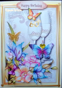 Beautiful Butterfly's and Glasses  by Mary Murphy