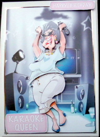 Karaoke Queen Dudess Cloud by Mary Murphy