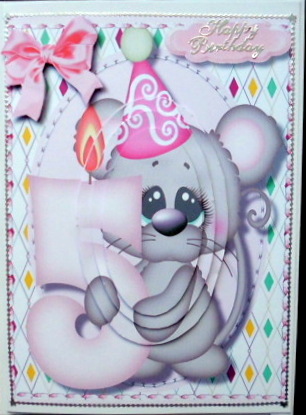 Happy Birthdat to a 5 Year Old , Pyramid by Mary Murphy