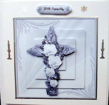 Cream and Desaturated Cross by Mary Murphy