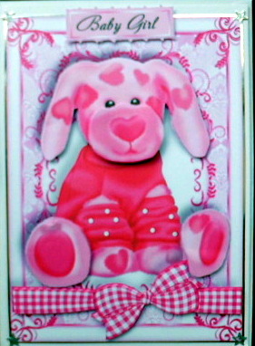 Adorable Pink Teddy Bear Dog by Mary Murphy