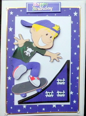 Ijust Love Going Out and Skateboarding, Boy in Purple by Mary Murphy