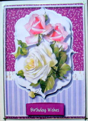 Beautiful Cream Roses in a Bracket Frame  by Mary Murphy