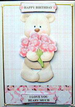 I Love You Beary Much Topper & Decoupage by Mary Murphy