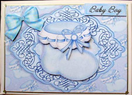 Baby Boy Blue Bootie by Mary Murphy