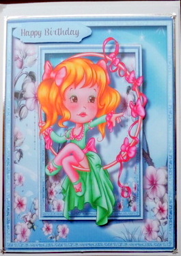 Beautiful Card and Topper  by Mary Murphy