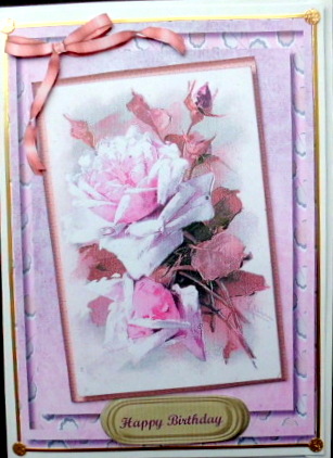 Beautiful Soft Pink Roses and Topper by Mary Murphy