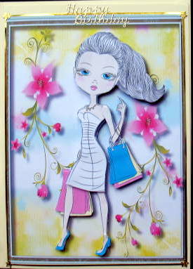 Lovely Birthday Girl in Her Crown  by Mary Murphy