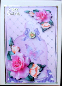 Jar of Spring Roses & Butterfly by Mary Murphy