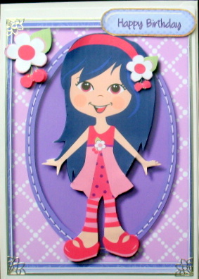 Cute Little Cherry Girl by Mary Murphy