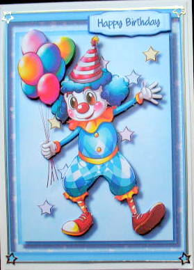 Happy Clown with the Balloons by Mary Murphy