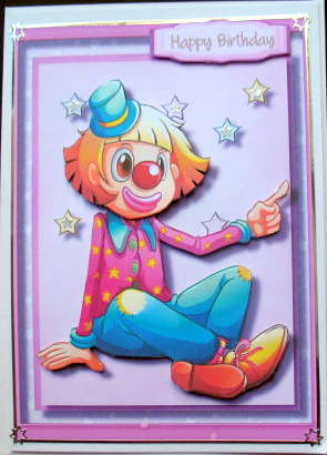 Happy Clown Sitting Down  by Mary Murphy