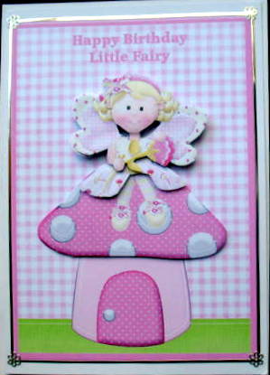 Fairy & Toadstool Gingham Topper & Decoupage by Mary Murphy