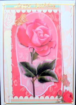 Beautiful Pink Rose by Mary Murphy