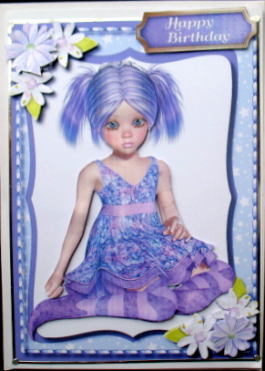 Beautiful Sammy in Her Lilac Dress  by Mary Murphy