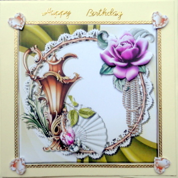 Elegant Tea Party Card Topper 2 by Mary Murphy