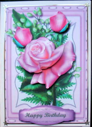 Pale Pink Roses on a Kadaire Frame  by Mary Murphy