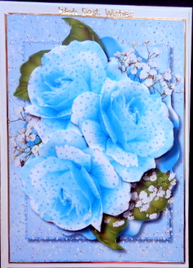 Beautiful Blue Arabesque Roses  by Mary Murphy