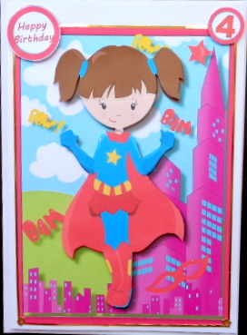 Super Girl Hero in the Sky by Mary Murphy
