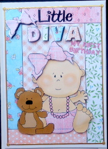 My 1st Birthday Little Baby Diva by Mary Murphy