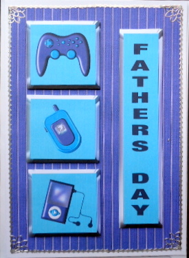 Gadget Dad - Father's Day Card Topper & Decoupage by Mary Murphy