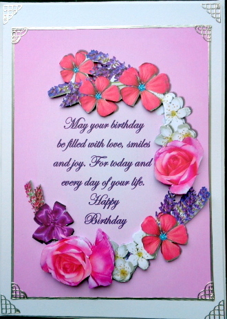 Birthday Flowers Lilac by Mary Murphy