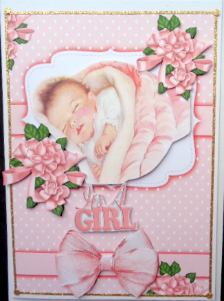 Sweet Dreams Baby Girl with Her Bottle and Flowers by Mary Murphy