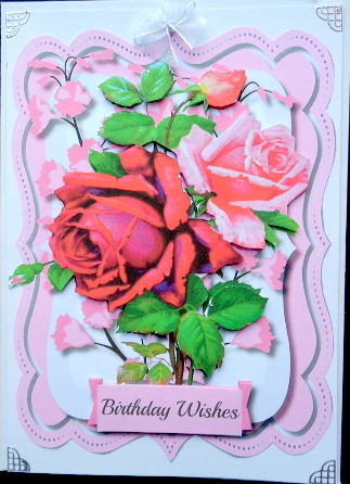 Beautiful Ornate Frame with Roses  by Mary Murphy