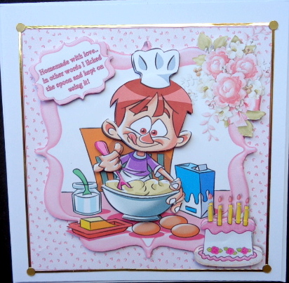 Birthday Cake Mede with Love by Mary Murphy