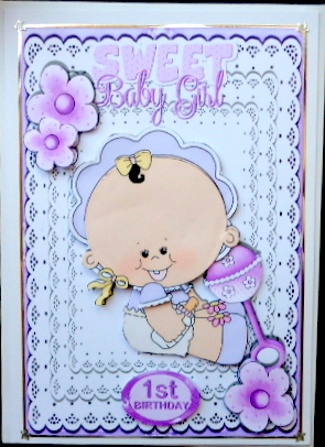 Sweet Baby Girls 1st Birthday Cutting Her First Tooth by Mary Murphy