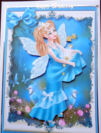 Beautiful Aqua Starseed Fairy by Mary Murphy