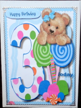 Fuzzy Bears 3rd Birthday Wishe Boy  by Mary Murphy
