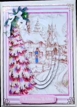Beautiful Church Scene in Lilac  by Mary Murphy