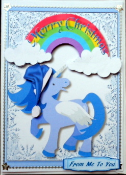 Unicorn in Santa's Hat by Mary Murphy
