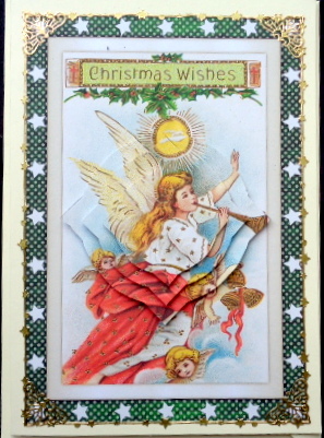 Christmas Angels Splendid Pyramid by Mary Murphy