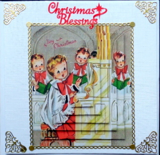 Carol Singers , Singing in a Church Pyramids by Mary Murphy